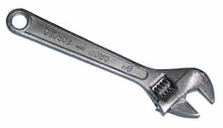 8" Drop-Forged Alloy Steel Adjustable Wrench