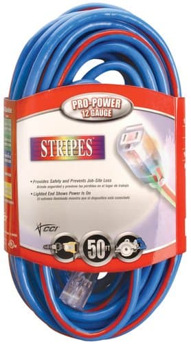 50 Foot Blue and Red Extension Cable