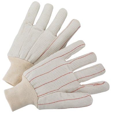 Large Unlined 18 OZ Polycord Knit Wrist Gloves