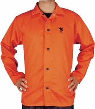 30" 9 OZ Premium Flame Retardant Jacket Orange X-Large
