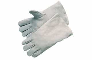 Large 13-1/2" Gauntless Cuff Economy Cowhide Welding Gloves