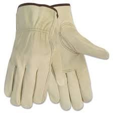 X-Large Leather Cowhide Straight Thumb Gloves