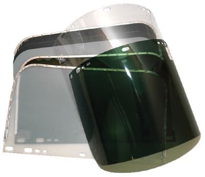 9-3/4 X 19" Dark Green Visor For Fibre Metal Unbound