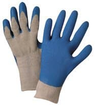 Medium Gray/Blue Premium Latex Coated Gloves