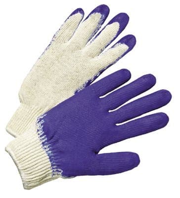 Anchor Men's White/Blue Latex Coated Gloves