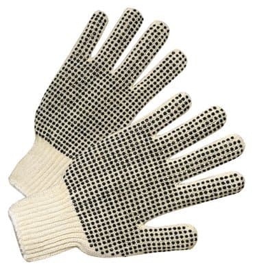 Regular Weight PVC Dot String Knit Gloves