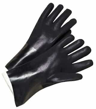 Men's Jersey Gauntlet PVC Coated Gloves