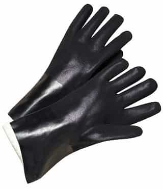 Anchor Rough Black Chemical Resistant PVC Coated Gloves