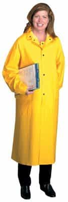 Anchor 2X-Large 48" Yellow PVC/Polyester Raincoat