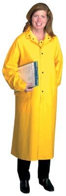 3X-Large 48" Yellow PVC/Polyester Raincoat