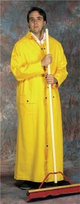 60" 2X-Large Yellow PVC/Polyester Raincoat