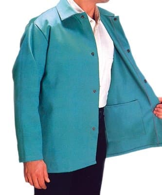 3X-Large Visual Green Cotton Sateen Jacket