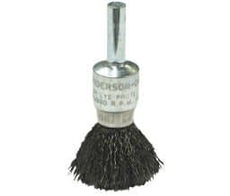 1" Stainless Steel Crimped Wire Solid End Brushes