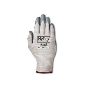 Small Hyflex Ultra Light Weight Gray Nitrile Gloves