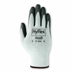 Ansell Large Black Cut Resistant Hyflex Polyurethane Gloves