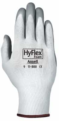 Ansell Size 11 White/Gray HyFlex Foam Gloves