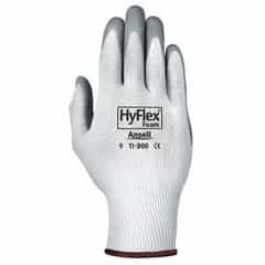 Ansell White/Gray HyFlex Foam Ultra Lightweight Assembly Gloves, Size 7