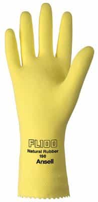 Size 10 Natural Latex Unsupported Gloves