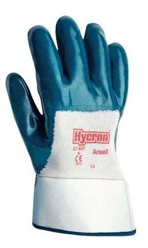 Ansell Size 10 Blue Nitrile Multipurpose Hycron Gloves