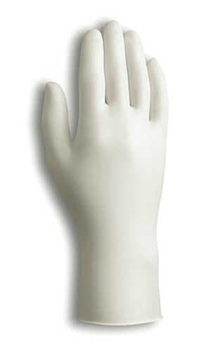 Large Dura Touch Lightly Powdered Clear Gloves
