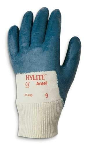 Size 9 Blue HyLite Palm Coated Gloves