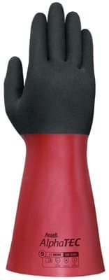 Size 9 Gauntlet Style Alpha Tec Gloves