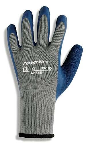 Ansell Size 9 Natural Rubber PowerFlex Gloves