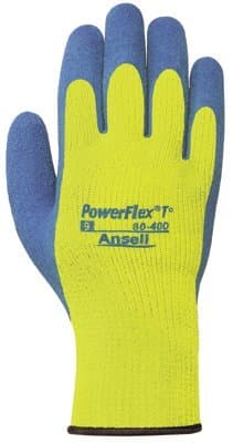 Ansell Size 10 PowerFlex T Hi Viz Yellow Gloves