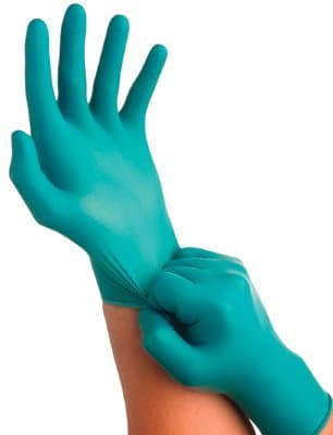 Ansell Premium Powdered Disposable Nitrile Gloves