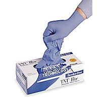 X-Large TNT Blue Disposable Nitrile Gloves