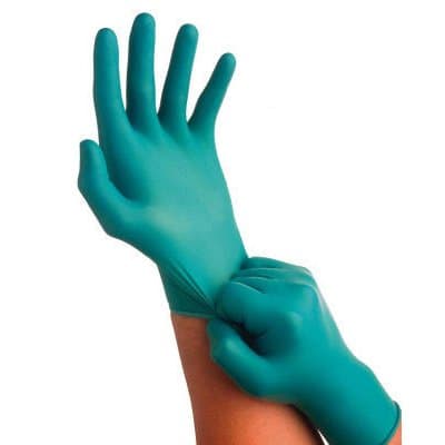 Blue, Touch N Tuff Nitrile Gloves- Small
