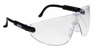 AO Safety Black Frame Clear Lens Lexa Fighter Safety Eyewear