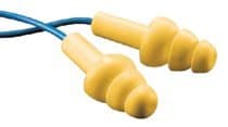 Yellow Ultra Fit Ear Plugs With Cord