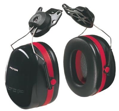 AO Safety Black/Red Peltor Dual Cup Optime 105 Earmuffs