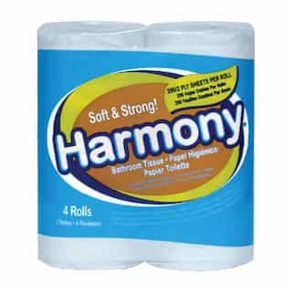 Atlas White, 2-ply Harmony Toilet Tissue-76 Sheets/Roll
