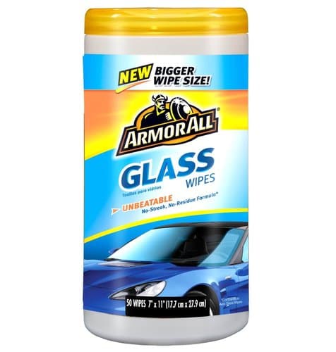 25CT Armor All Glass Wipes