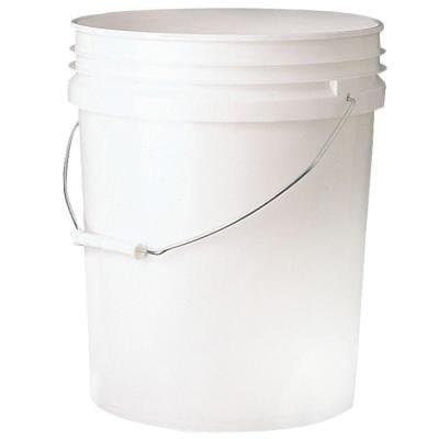 5 Gallon Bucket, White