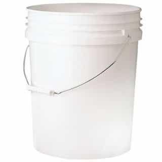 General Supply 5 Gallon Bucket, White