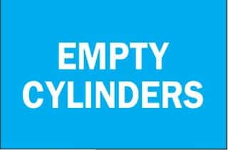 Empty Cylinders Chemical & Hazardous Material Signs