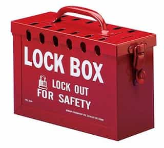 Brady 13 Lock Red Safety Series Latch Tight Lock Boxes