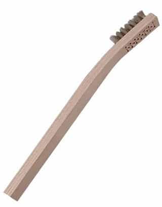 3 x 7 Steel Scratch Wood Toothbrush Handle