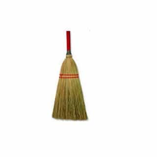 Boardwalk Blended Straw Toy Broom w/Red Wooden Handle