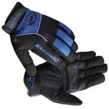 X-Large Rhino-Tex Synthetic Leather Gloves Black/Blue