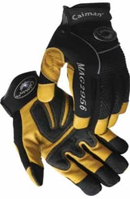 X-Large Pigskin Leather Mechanics Glove Yellow/Black