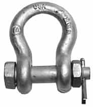 1/2" Galvanized Steel Bolt & Nut Anchor Shackles