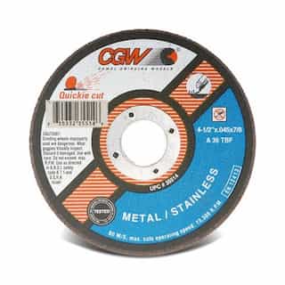 CGW Abrasives 6" Quickie Cut Type 1 Extra Thin Cut-Off Wheel