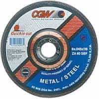 4-1/2" Quickie Cut Type 27 Extra Thin Cut-Off Wheel w/ 60 Grit
