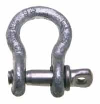 7/16" Carbon Steel Anchor Shackles with Screw Pin