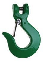 3/8" Green Quik-Alloy Sling Hook with Latches