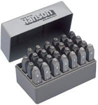 1/8 Inch Standard Steel A-Z Handheld Stamp Set